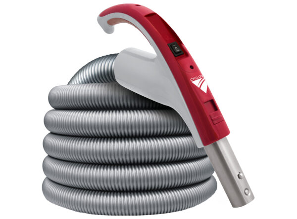 Exclusive Cyclovac Electric 110/24V hose with handle and hybrid connection