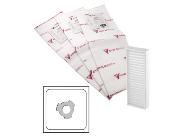 (TDSAC83C) CYCLOVAC Electrostatic bag with carbon dust filter