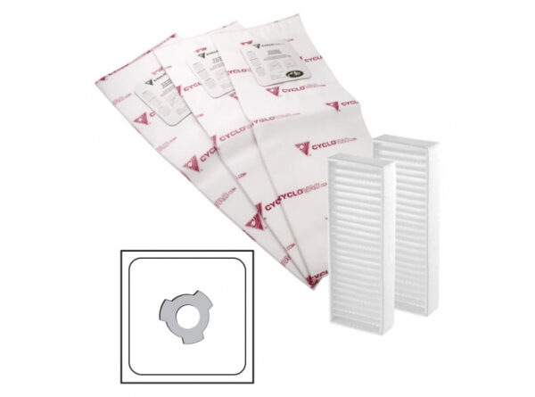 (TDSAC84C) CYCLOVAC Heavy duty electrostatic filter bag with carbon dust filter - 5 gal (22 l)